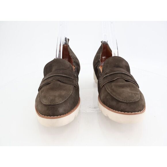 Vionic Cynthia II Loafers Womens Size 7 Green Suede Leather Wedge Slip On Shoes - Picture 4 of 15